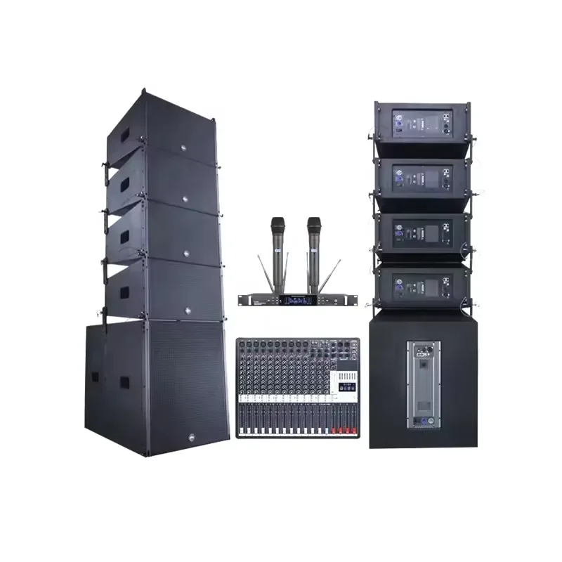 Speakers Outdoor System Professional Audio Active Line Array Speakers for Indoor Stadium/Outdoor