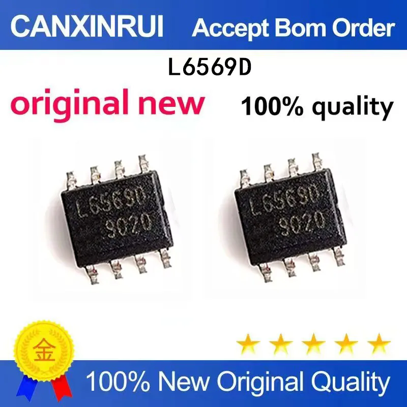 (5-100 Pieces)Brand new L6569D L6569 SOP8 spot self oscillating half bridge driver