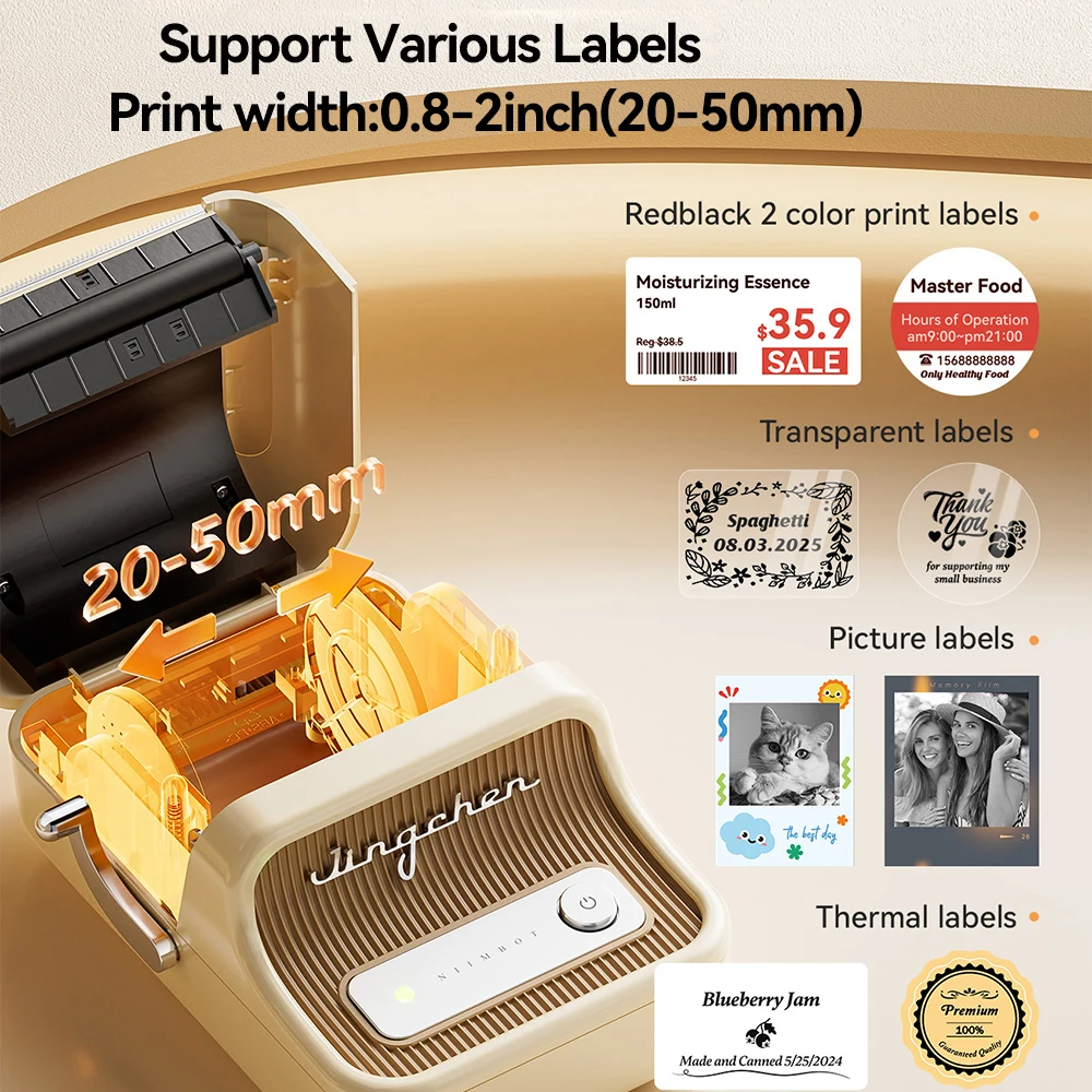300dpi High Definition Photo Label Printer Niimbot B21 Pro Label Printer  Sticker Red Black Printing Bussiness Barcode Price Tag