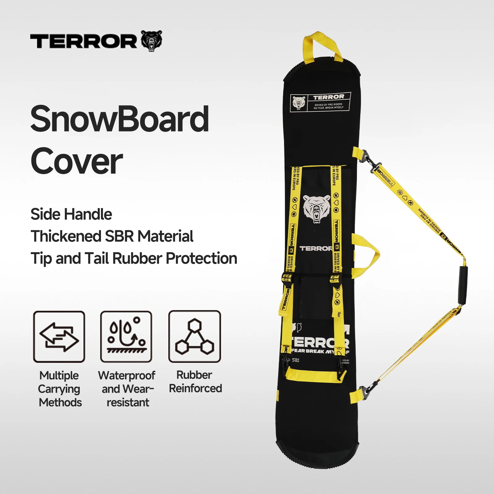 

Классическая сумка для сноуборда в стиле пельменей, водонепроницаемый защитный чехол для доски с усиленным носом и хвостом, легкая сумка для переноски