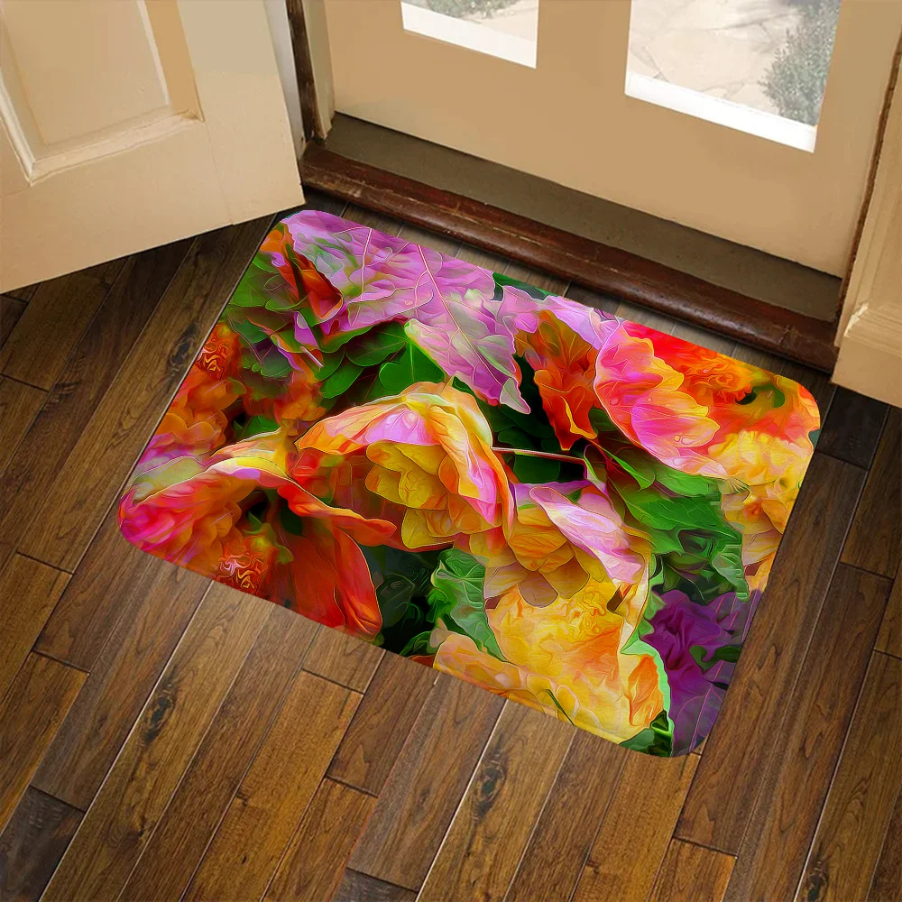 

Abstract Non Slip Carpet for Kitchen Bath Mat Balcony Washable Non-slip Kitchen Rug Entrance Door Doormat Room Mats Floor Home