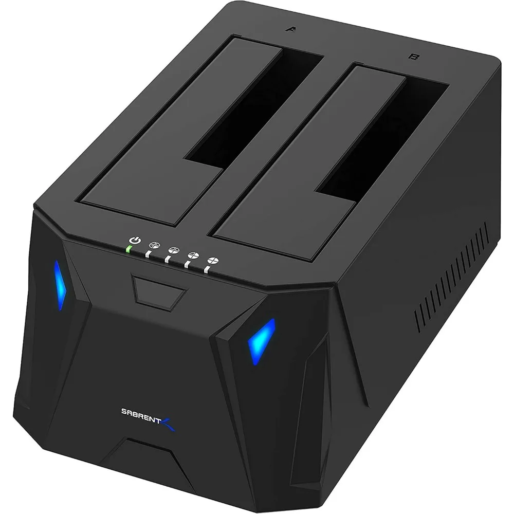USB 3.0 Dual Bay External Hard Drive Docking Station