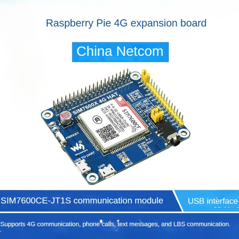 SIM7600CE-JT1S 4G плата расширения 3G/2G LBS базовая станция для Raspberry Pi 40 PIN GPIO Jetson Nano/UART