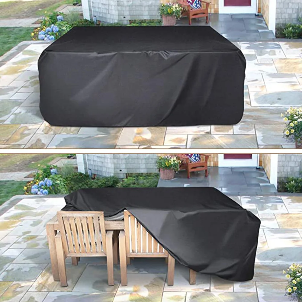 Housse de protection pour meubles de jardin toutes saisons, housse de pluie imperméable en tissu Oxford pour canapé et Table en rotin