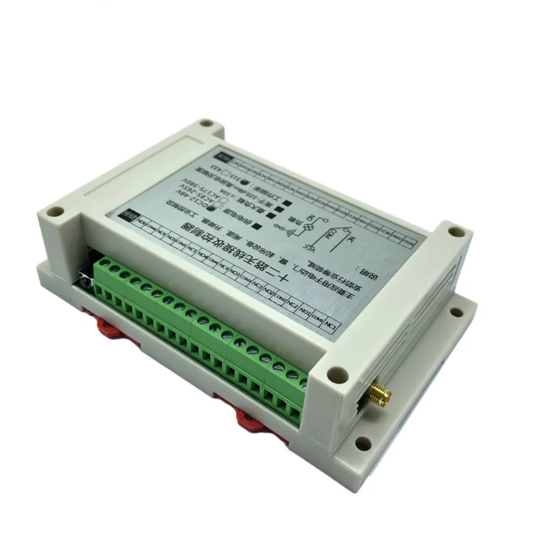 Industrial High Power12V-24V-12Road10AWireless Switch Learning Code Switch Configuration12Key Size Remote Control