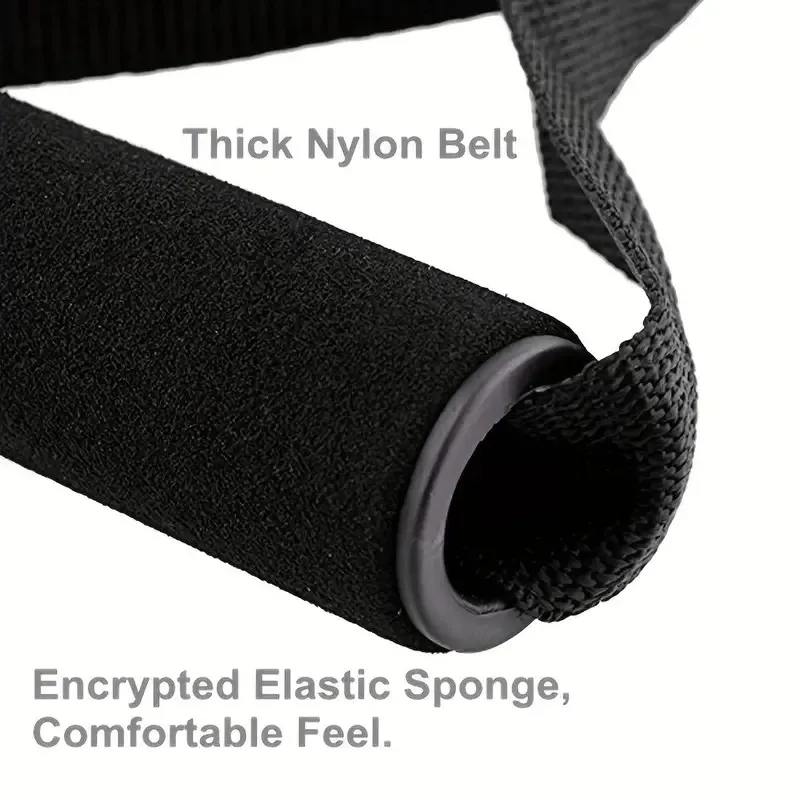 2 Sports Handles With 2 Buckles, High Density Foam Wrapped Resistance Fitness Handle Yoga Strength Training