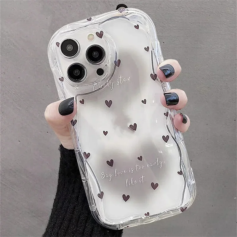 3D Love Heart Butterfly Silicone Case for Samsung Galaxy S24 S23 Ultra S22 S21 S20 FE A14 A24 A25 A23 A33 A53 A34 A54 Wave Cover