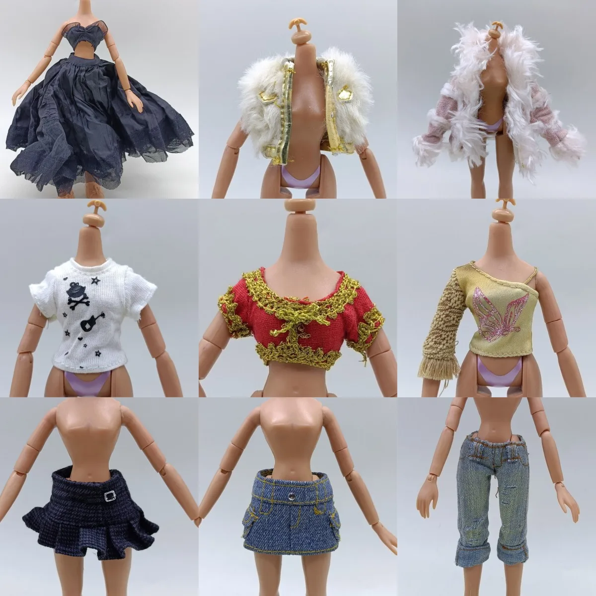 Une variété de vêtements, hauts, chemises, pantalons, robes pour poupée Bratz, poupée Monsterse High, poupée cool à la mode, poupée de 30cm
