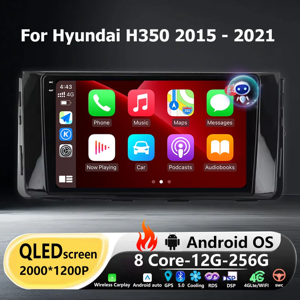 

Android 16 Auto For Hyundai H350 2015 - 2021 Car Radio Multimedia Video Player GPS Navigation Stereo Carplay BT DSP 360 Camera