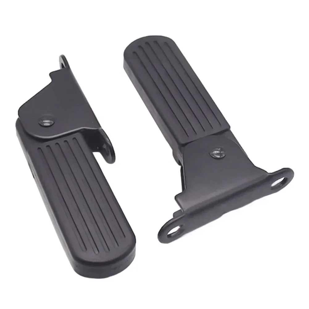 Electric Moped Front Pedal Scooter Front Foldable Pedal Leg Support Pads Thicken Steel Plate E-bike Accessories Pedal 1 Pair