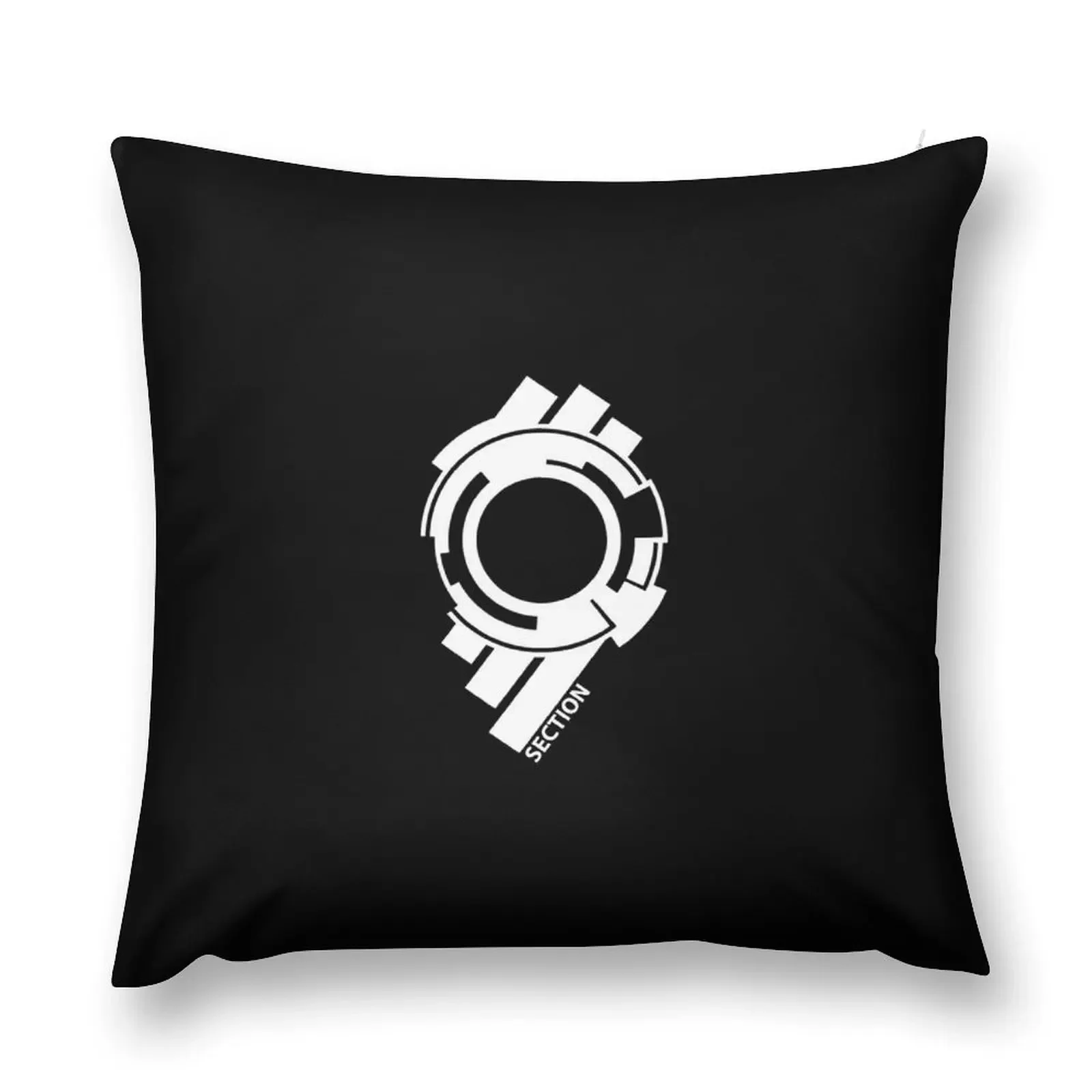 Ghost in the shell (white) - Section 9 Throw Pillow autumn decoration christmas supplies pillow