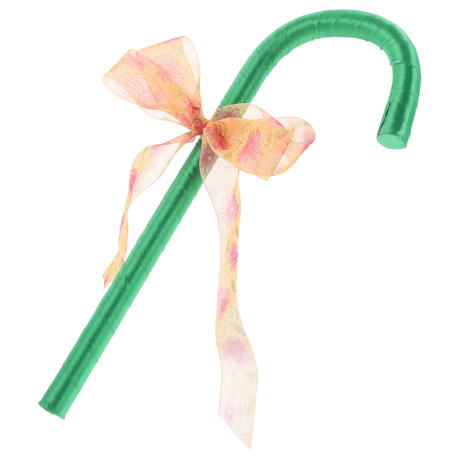 

Bow Crutches Cane for Cosplay Prop Decor Dance Christmas Decorations with Dancing Cloth Party Supply Stage Performance Bows