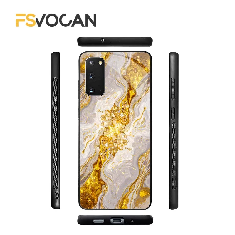 マーブルの詩的な抱擁 Samsung Galaxy S26 S25 S24 S23 S22 S21 S20 Plus Ultra A53 A54 A32 A33 A34 A35 A55用