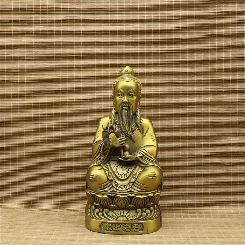 Sanqing Statue Pure Copper Pre-Originator Moral Heaven Statue Cybertron-Primus Lingbao Heaven Statue Sanqing Ancestor Statue