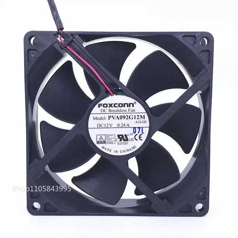 for Foxconn PVA092G12M 9025 9cm CPU Power Chassis Fan 3 Wire 12V 0.24A Original