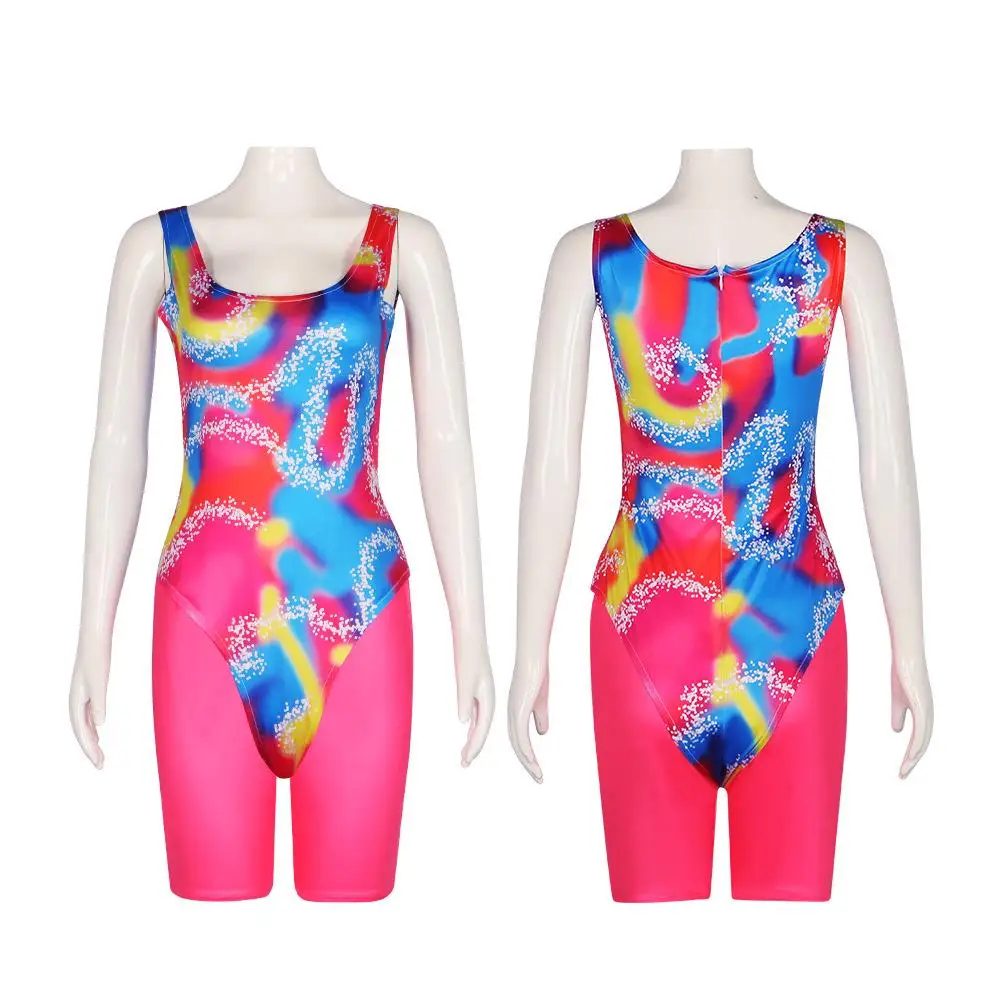 

2023 Movie Barbi Cosplay Dress Tight Pants Performance Costume Halloween Show Suit Women's Traditional Clothing Stage Wear