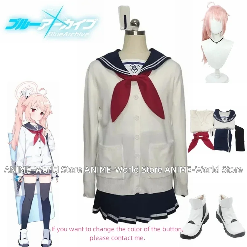Игра Синий Архив Ютори Нацу Косплей Костюм Японская Школьная Форма Jk Платье Пальто Рубашка Юбки На Заказ Парик Обувь Игра Синий Архив Ютори Нацу Косплей Костюм Японская Школьная Форма Jk Платье Пальто Рубашка Юбки На Заказ Парик Обувь