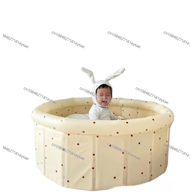 Foldable Polka Dot Inflatable Baby Ball Pool for Indoor Play