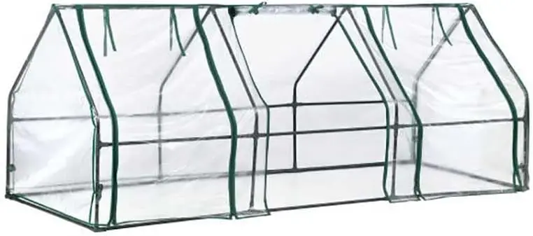 

3' x 8' x 3' GrowIT Small Garden Greenhouse for Outdoors, Easy-Access & Durable