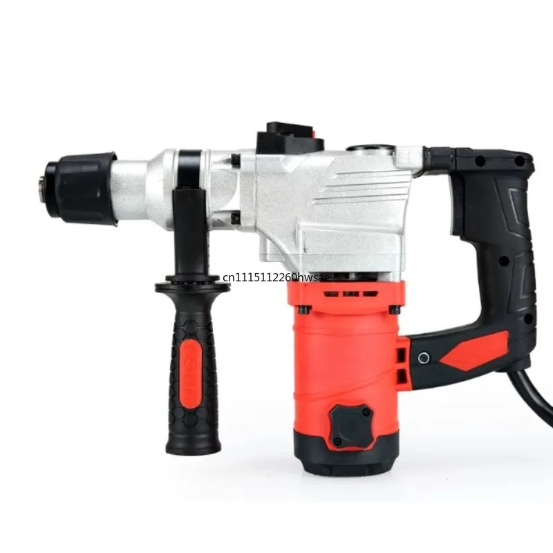 Industrial Grade Electric Hammer Drill, High-Power Impact Drill for Concrete Masonry Wall, Multi-Function Corded Electric