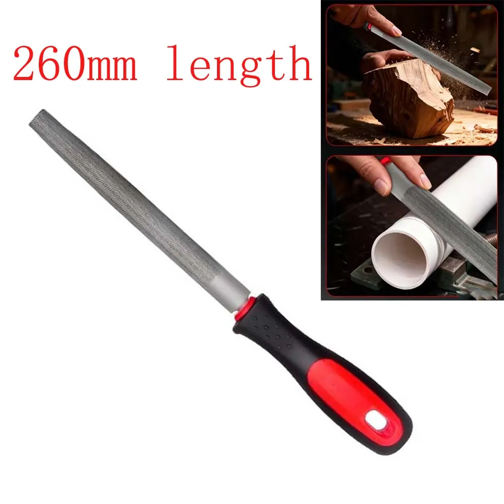 260mm High Carbon Steel File Set Triangle Flat Round Half Round Wood Rasp Metal Working Hand Tool For Woodworking And Filing Tas
