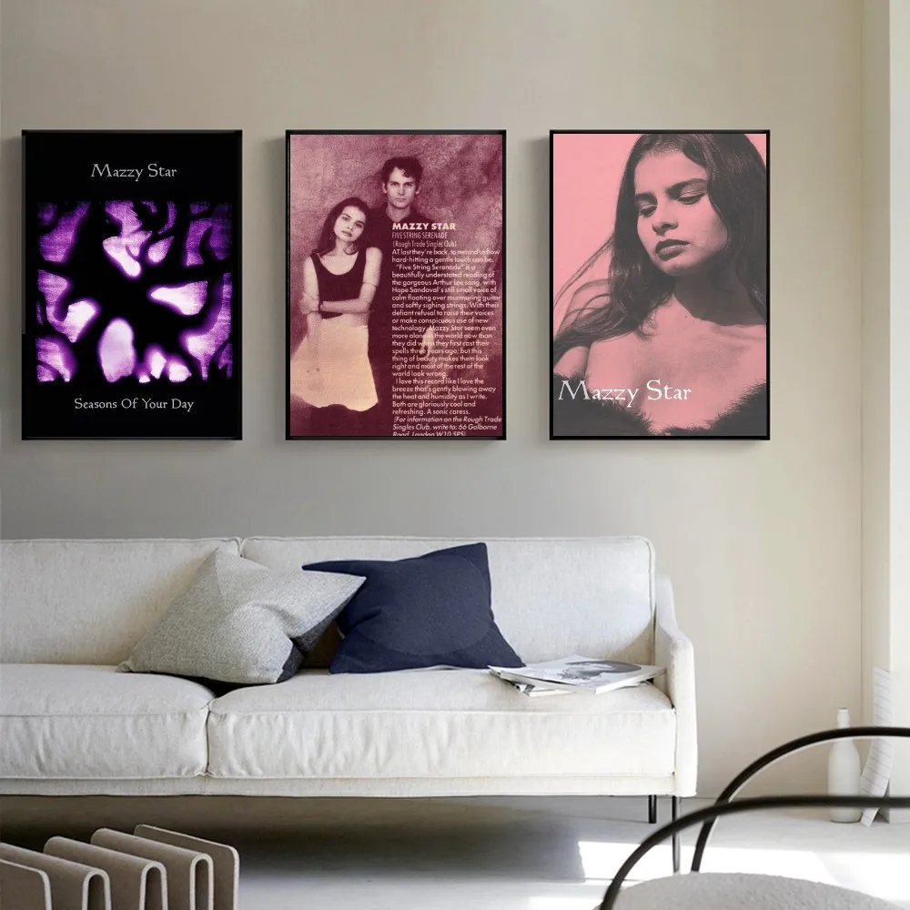 ألبوم موسيقى البوب ملصق ورقي مطبوع على شكل نجمة مازي ، رسم فني ، غرفة معيشة ، مدخل غرفة نوم ، بار ، مطعم ، مقهى ، ديكور منزلي #2