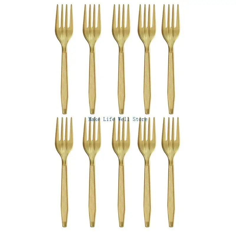  Sophisticated Black Gold Brilliants Patterned Disposable Utensils For Celebration