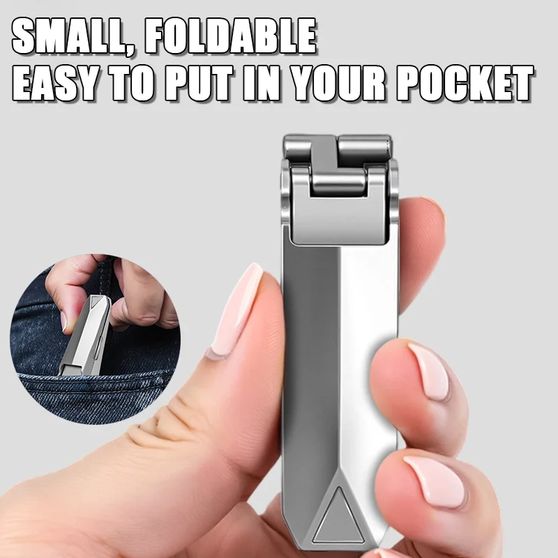 Innovadores cortaúñas plegables en ángulo, alicates para uñas plegables, tijeras para uñas de acero inoxidable, herramientas portátiles para decoración de uñas de viaje
