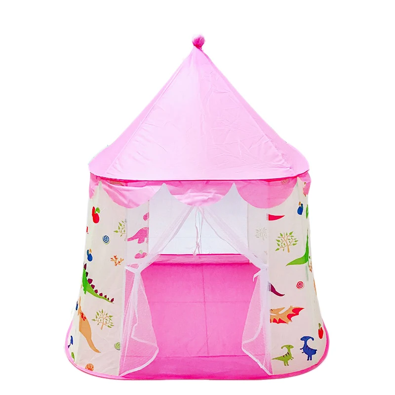 Children Play Tent Cartoon Dinosaur Princess Castle Portable Foldable Playhouse Ocean Ball Pool Indoor Outdoor Photography Props