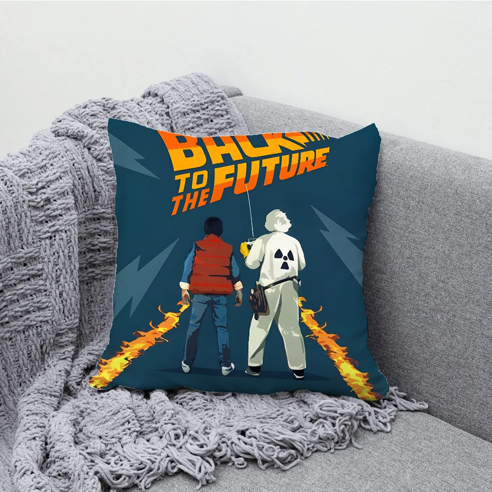 Movie B-Back To The F-Future Pillow Case Soft Cushion Cases for Farmhouse Sofa Decor Home Decorations and Protector Pillow Case