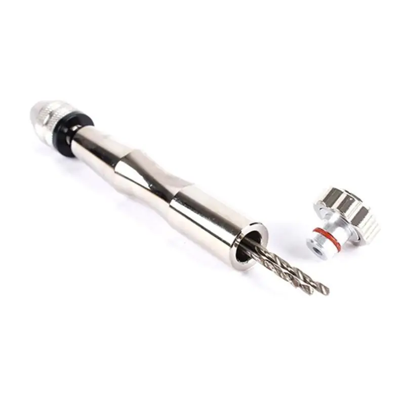 

Y1UD Compact Steel Hand Drill for Crafts and Home Repairs with 10 Assorted Bits