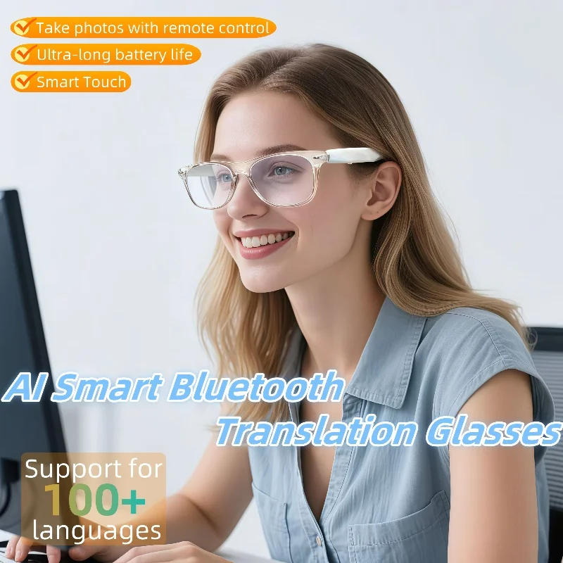 

F16 sports spectacles of AI Intelligent Translation Glasses Sunglasses Voice Remote Control Music Eyewear Waterproof Eyeglasses