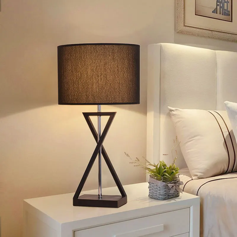 Floor Lamp for Hotel Guest Room Living Room Bedroom Study Adjustable Dimmable Iron Frame Fabric Shade Smart Remote Control