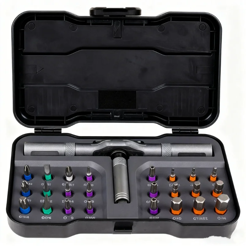 

24in1 Multifunction Ratchet Screwdriver Set Multi Magnetic Bits Mini Repair Tool Kit Household Tool For PC & Desk Etc.