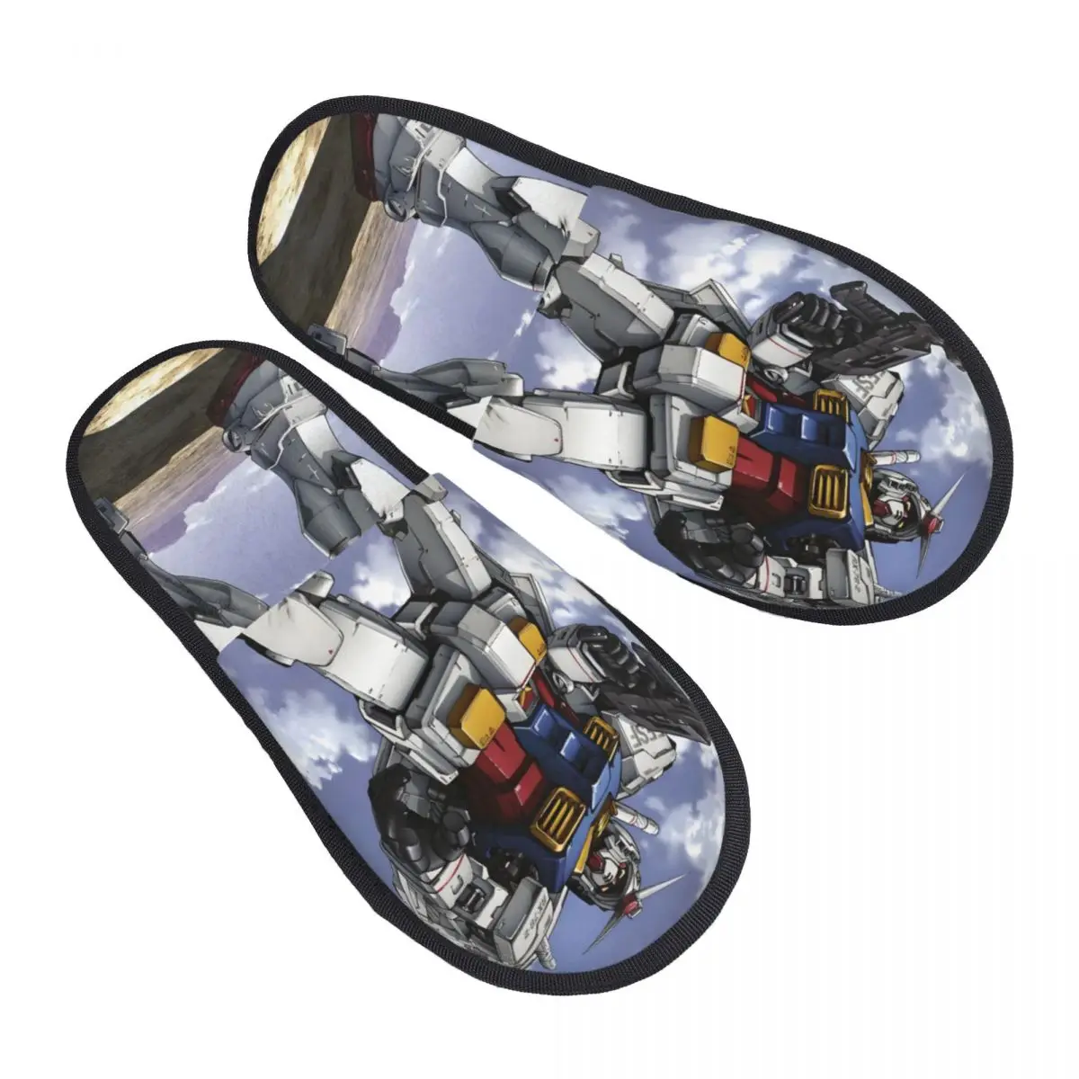 

Custom G-Gundams Manga House Slippers Women Comfy Memory Foam Anime Slip On Spa Slipper Shoes