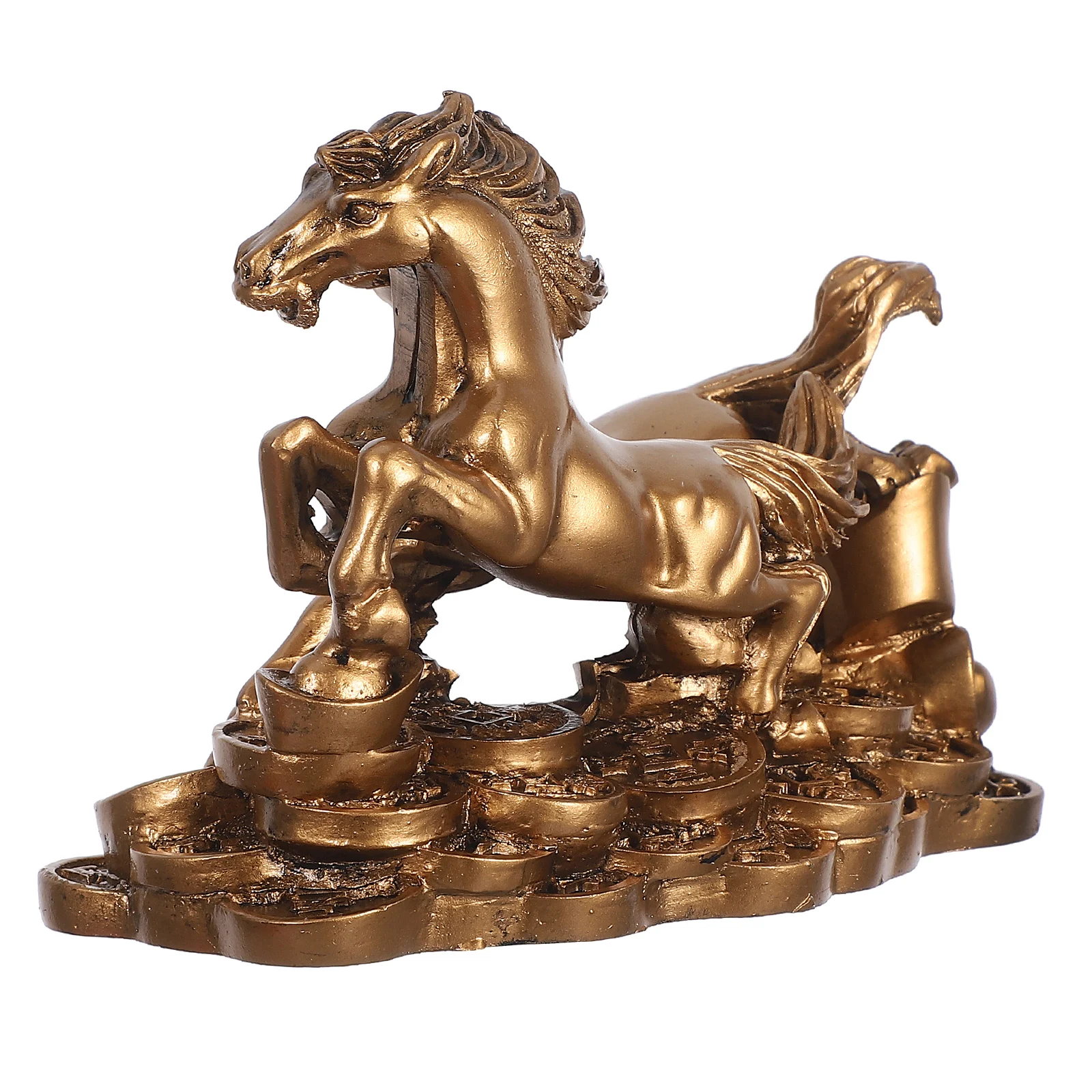

Horse Resin Statue Home Decor Elegant Desk Ornament Stable Base Easy Clean Modern Room Decoration Gift Figurines Statues