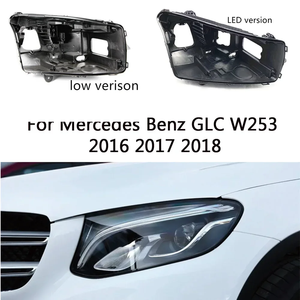 

HTTCY База фары для Mercedes Benz GLC W253 2016 2017 2018, дом фар автомобиля, задняя база, передняя авто фара, задний дом