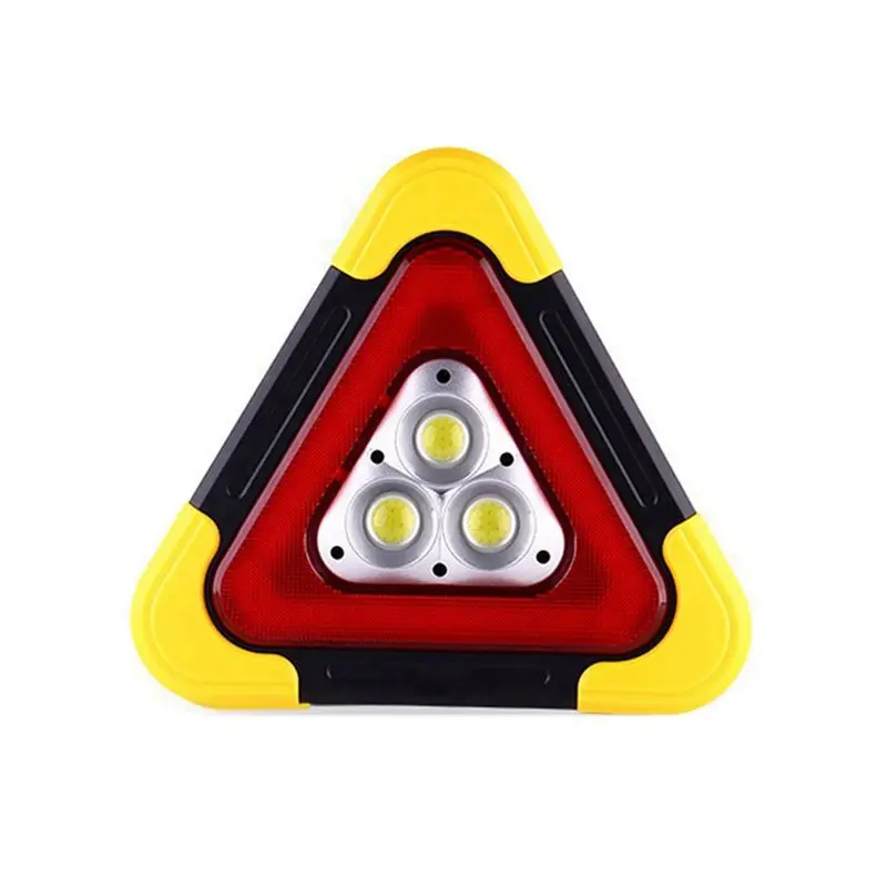Emergency Triangular Warning Light Safety Emergency Breakdown Lamp Portable Solar Light For Camping Working