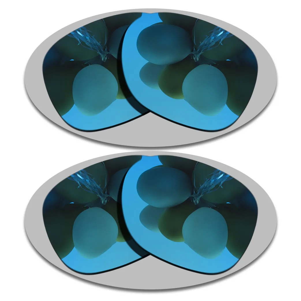 2 Pairs Sky Blue&Sky Blue Lenses Replacement For-Electric Knoxville XL Polarized Sunglasses