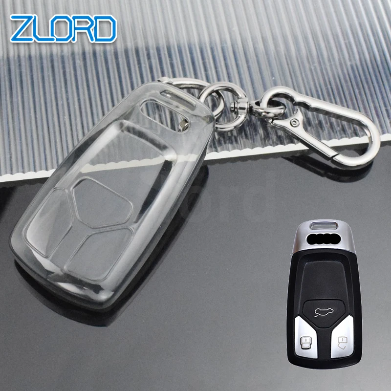 

Soft TPU Car Remote Key Case Cover for Audi A4 A4L A5 Q5 Q7 TT TTS 8S B9 2016 2017 2018 Car Key Protection Shell Accessories