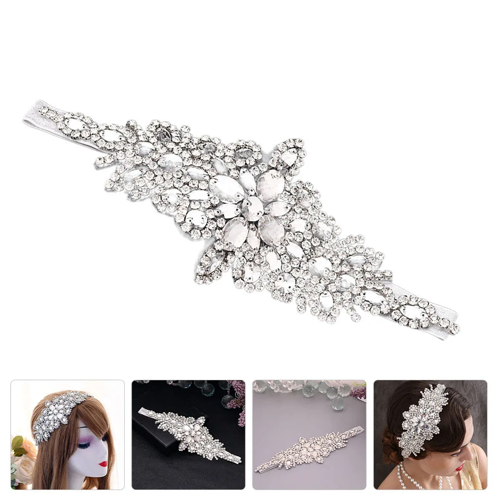 

1 шт., повязка на голову со стразами, свадебный головной убор, изысканные свадебные украшения для волос, уникальный подарок, повязка для волос невесты, красивый головной убор невесты