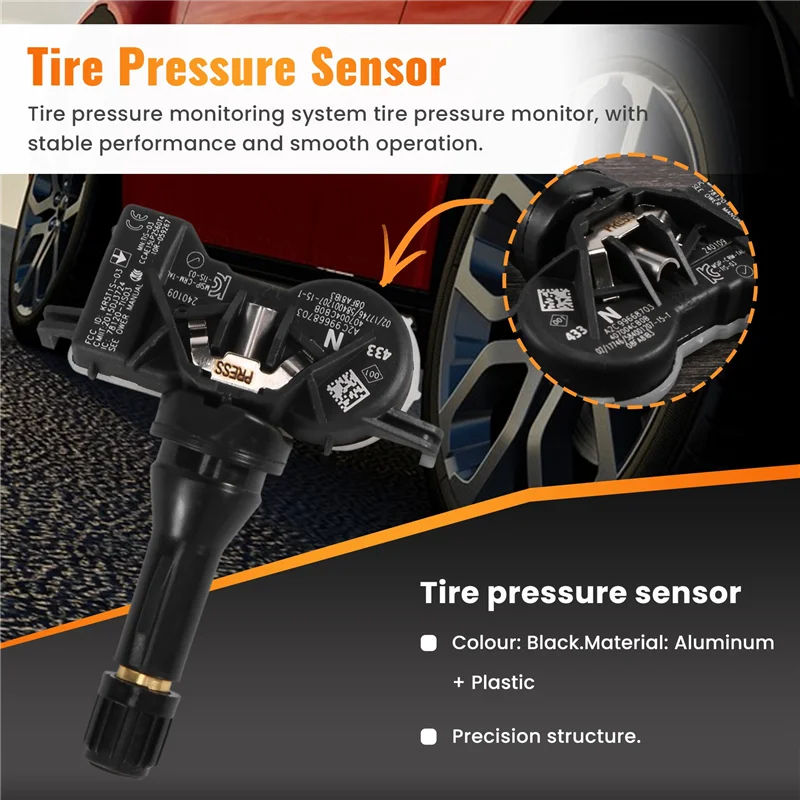 

Strict 4Pcs TPMS Tire Pressure Monitor Fit For Nissan Renault Infiniti 407004CB0B