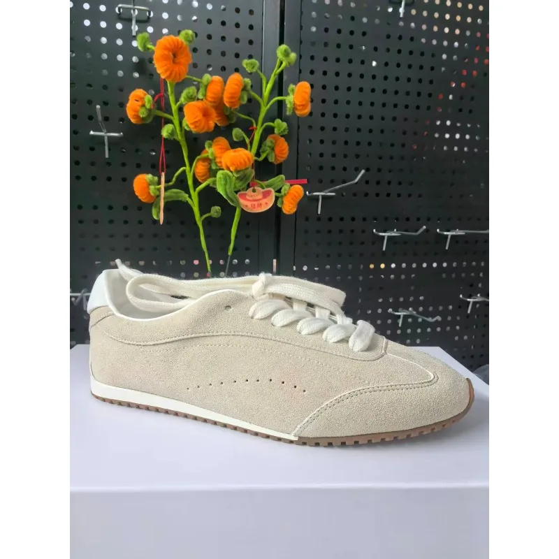 2026 New Vintage German Trainer Shoes Women Suede Casual Sneakers Flat Sole Retro Running Shoes view 3