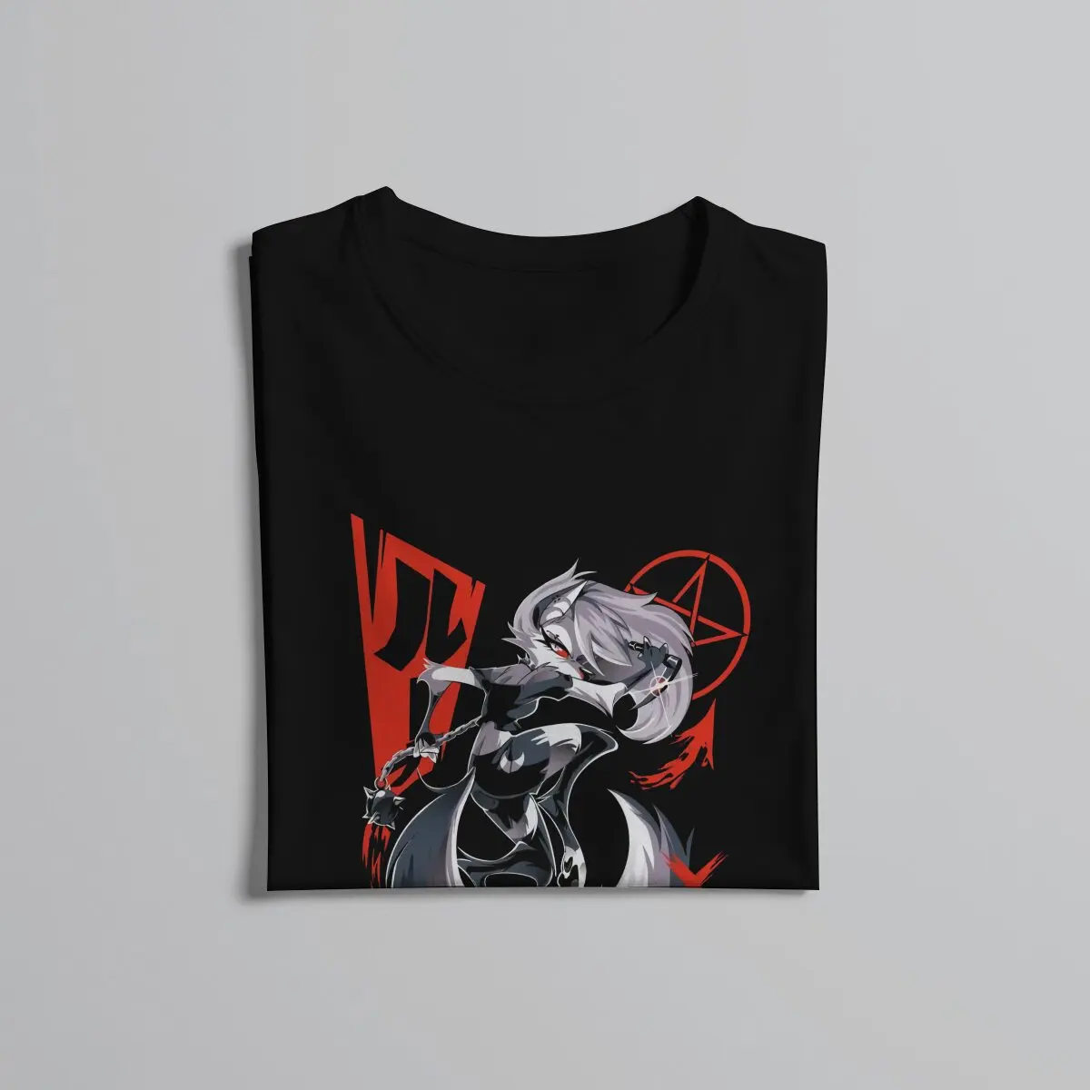Helluva Boss Anime Classic Tshirt Graphic Men Tops Vintage Homme Summer Polyester Streetwear Harajuku T Shirt