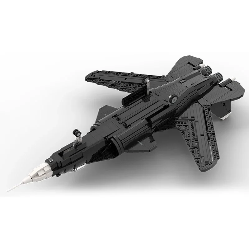 Moc Bouwstenen Militair Model SU-47 Russische Gevechtstechnologie Modulaire Blokken Geschenken Speelgoed Voor Kinderen Diy Sets Assemblage