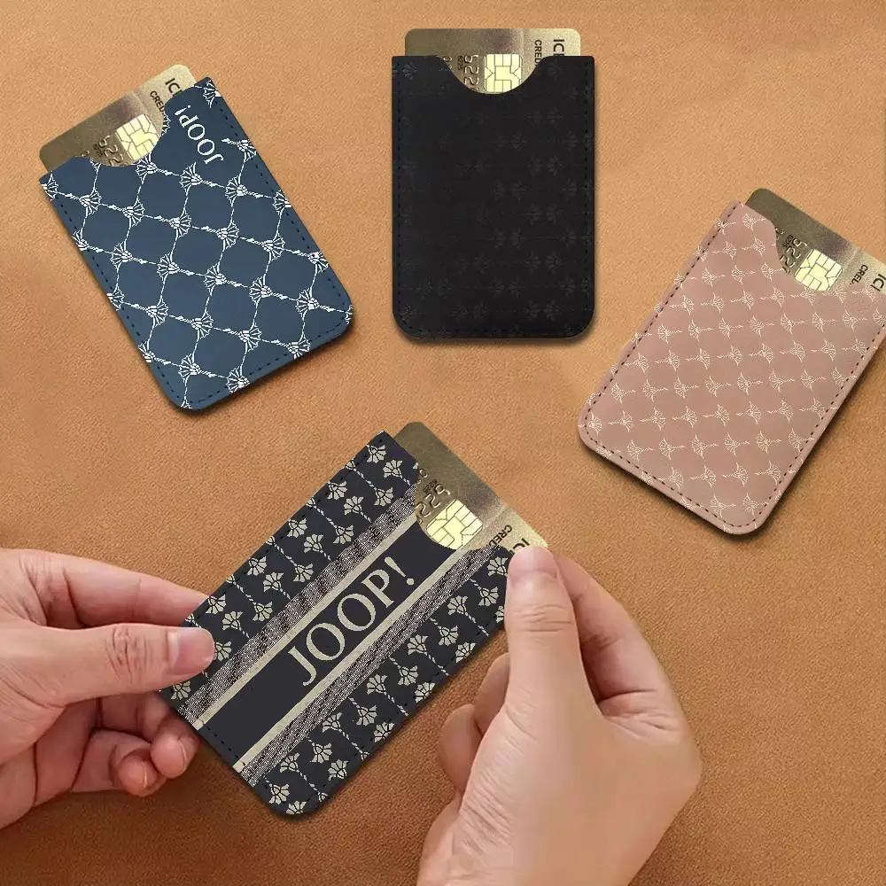 Luxury Fashion J-JoopS Ultra Slim Men Leather Mini Wallet Lightweight Credit Bus ID Card Holder Case for Daily Business Use