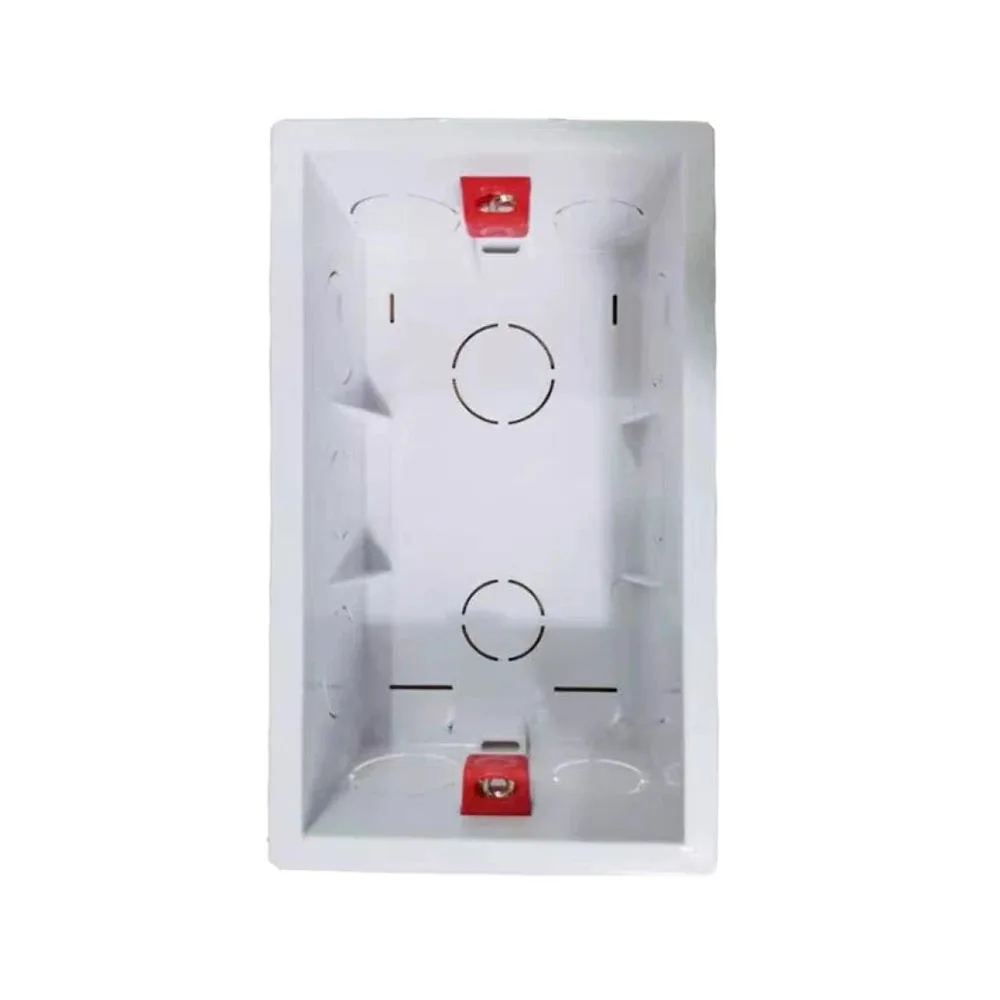 

146 Type White Mounting Back Box Internal Cassette Junction Box PVC Flame Retardant Box for 146*84mm Wall Switch and Socket