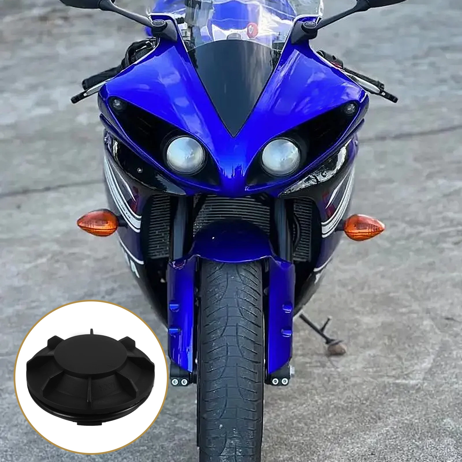 

2Pcs Headlight Rear Cover Waterproof Dust Cap ABS Material For Motorcycle Protection Fits CBR600F5CBR1000 R1R6