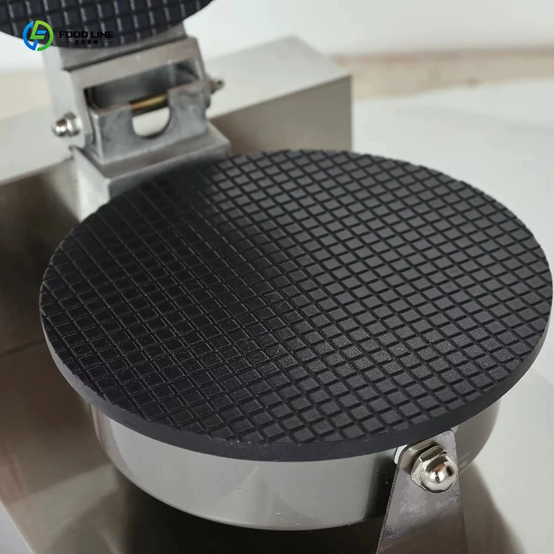 FL Commercial Automatic Cone Baker Machine Heavy Duty Stainless Steel Non-Stick for Waffle Ice Cream Store