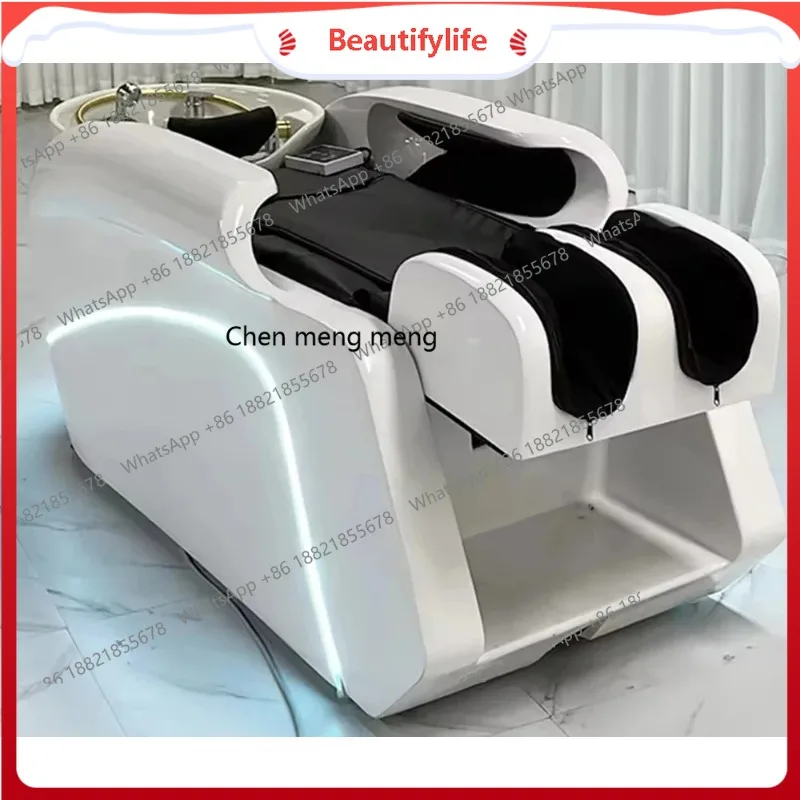 A50 Salon Furniture 4D Full Body Electric Massage Luxury Hair Washing Head Spa Shampoo Bed